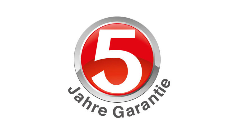 5 Jahre Garantie